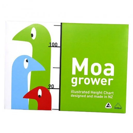 Sustainable Solid Wood Educational Toys with a Language - Learning Activity BookMoa Grower Height Chart