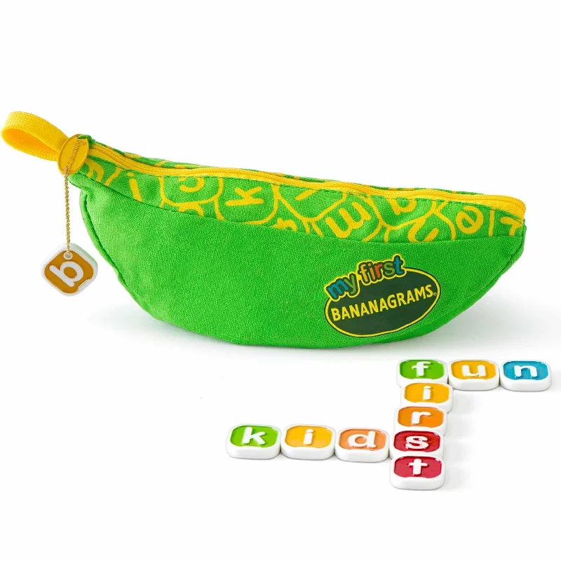 Eco - Friendly Solid Wood Educational Toys with Shape - Sorting Features for 1 - 3 Year OldsMy First Bananagrams Game