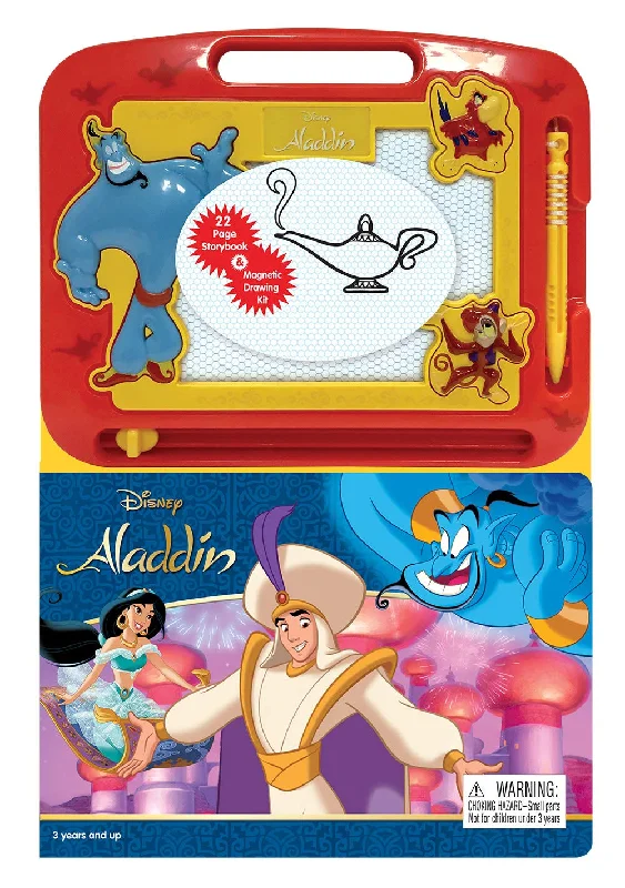 Natural Wood Educational Toys with a Magnetic Puzzle Design for Brain TrainingPhidal Disney's Aladdin Activity Book Learning Series - Multicolour