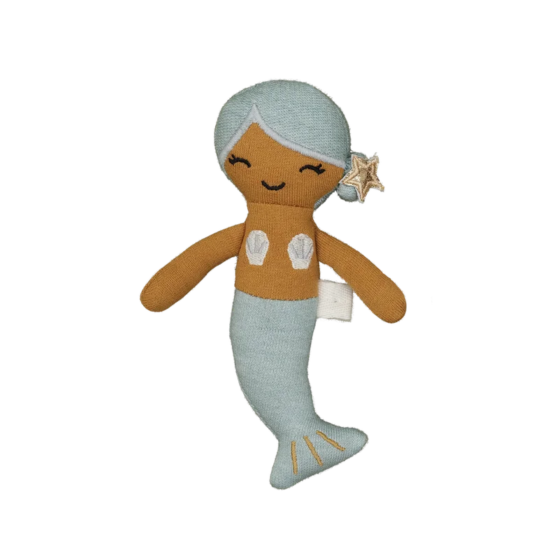 Dolls with a Waterproof Body and Beach - Themed AccessoriesPocket Friend | Mermaid | Blue