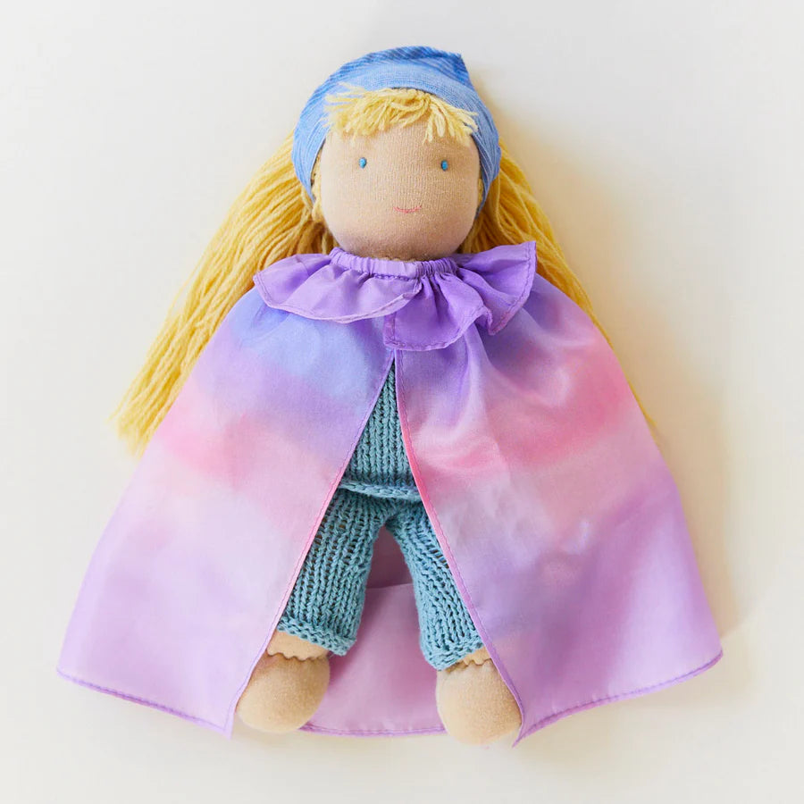 Dolls Inspired by Popular Fantasy Characters with Magic - Themed AccessoriesSarah's Silks doll cape, blossom