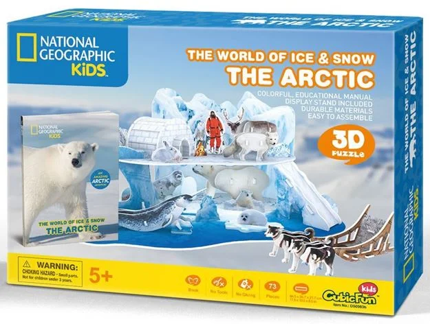 Large - Scale Solid Wood Educational Toys for Group Learning and CollaborationThe world of Ice and Snow The Artic 3D Puzzle