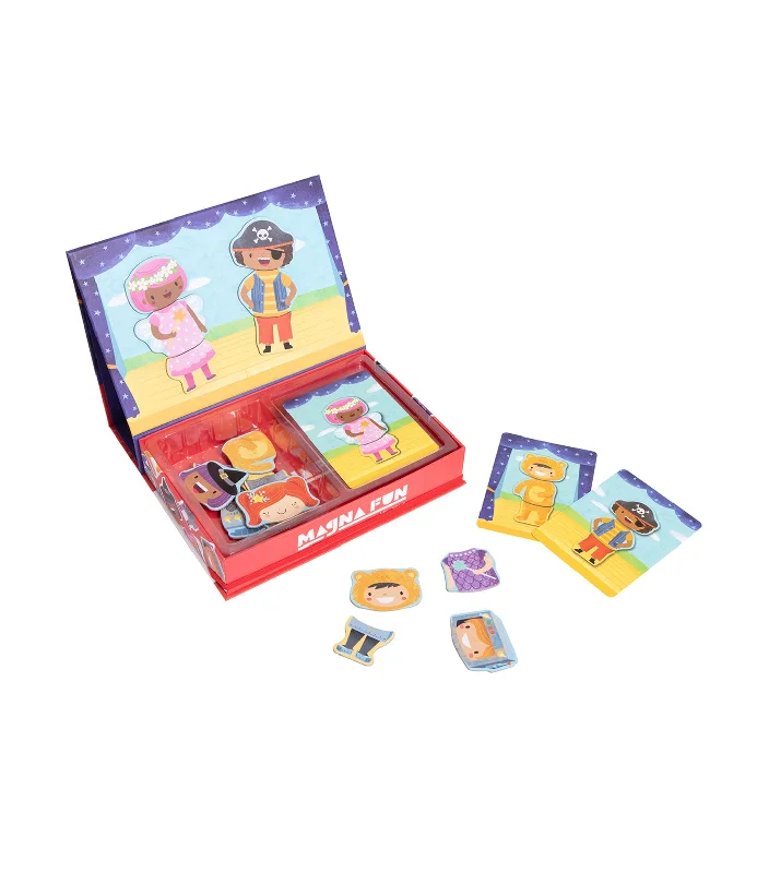 Hand - Sanded Wooden Educational Toys for Safe Exploration by PreschoolersMagna Fun Set - Dress Ups