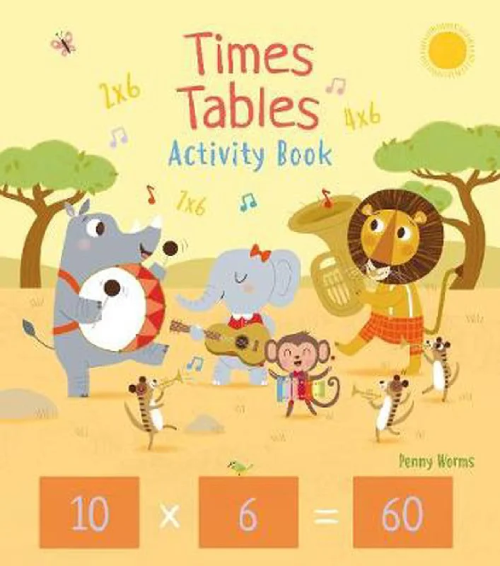 Natural Finish Wooden Educational Toys with a Music - Making Function for 3 - 5 Year OldsTimes Tables Activity Book