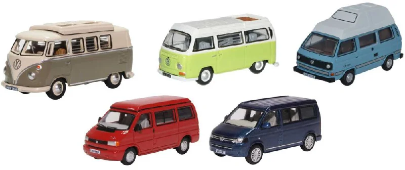 Battery - Powered Miniature Train for Indoor Home Layouts with Sound EffectsOxford Diecast 5 Piece VW Camper Set T1/T2/T3/T4/T5/