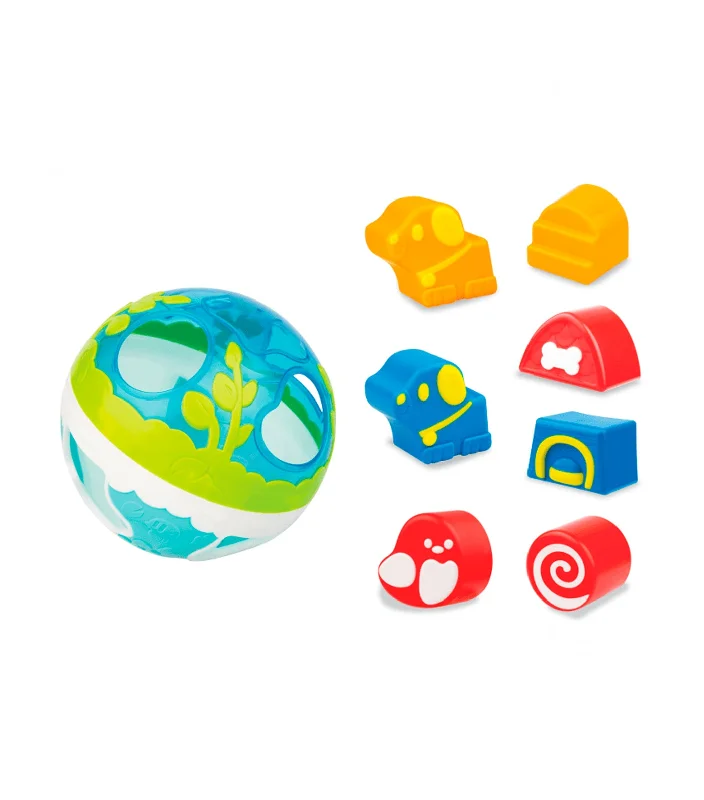 Sustainable Solid Wood Educational Toys with a Language - Learning Activity BookLil' Playground Sorter Ball