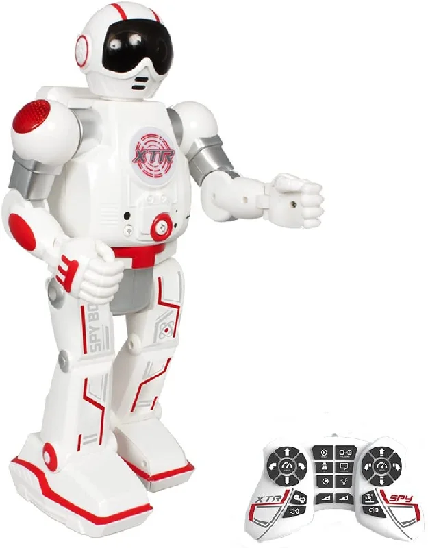 Hand - Made Wooden Educational Toys with a Space - Exploration SimulationXtreme Bots Spy Bot - White