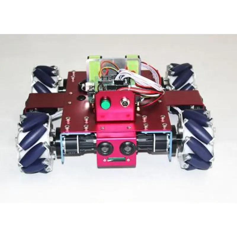 Wooden Robots with 3D - Printed Accessories for Customized Aesthetic Appeal4WD Mecanum Wheel Beginner Mobile Robot Kit