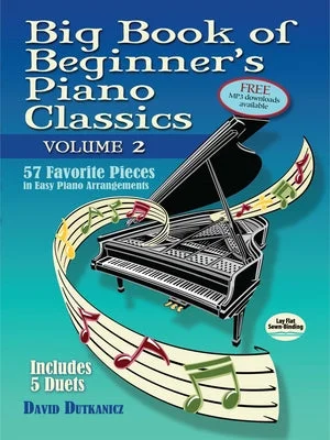 Solid Wood Djembe Drums with Natural Goatskin Heads for African Music EnthusiastsBig Book of Beginner's Piano Classics Volume Two: 57 Favorite Pieces in Easy Piano Arrangements with Downloadable Mp3s (Includes 5 Duets)