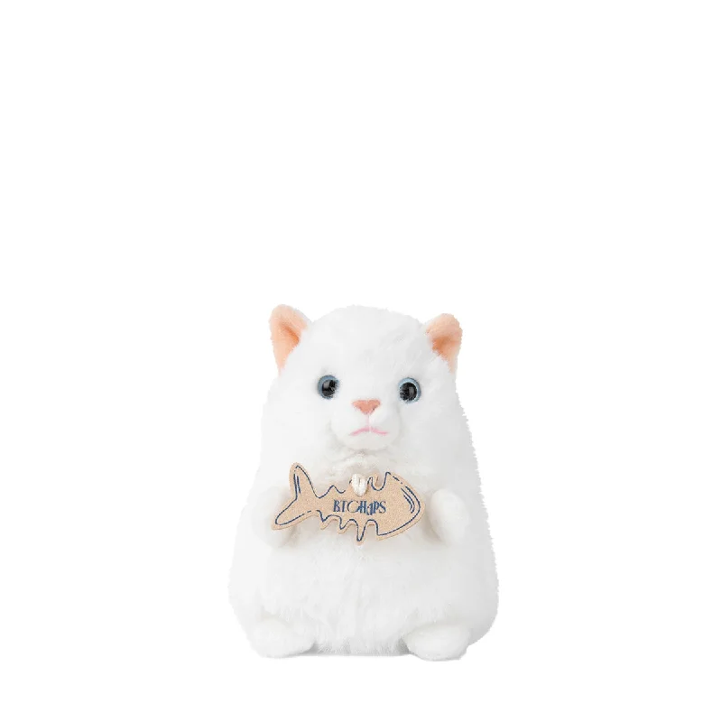 Miniature Plush Kittens with Realistic Details for CollectorsB.T. Chaps  Bowie The White Persian - 12cm - 4.5"