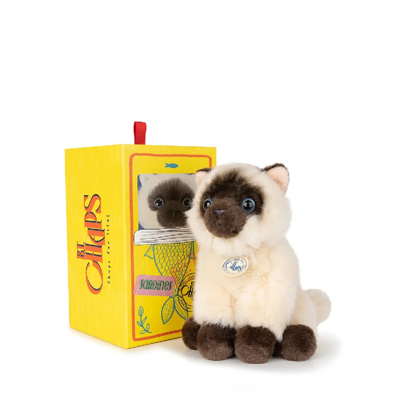 Plush Mermaid Toys with Glittery Tails for Little Girls' Fantasy PlayB.T. Chaps  Eddie The Siamese in Giftbox - 17cm - 6.5"