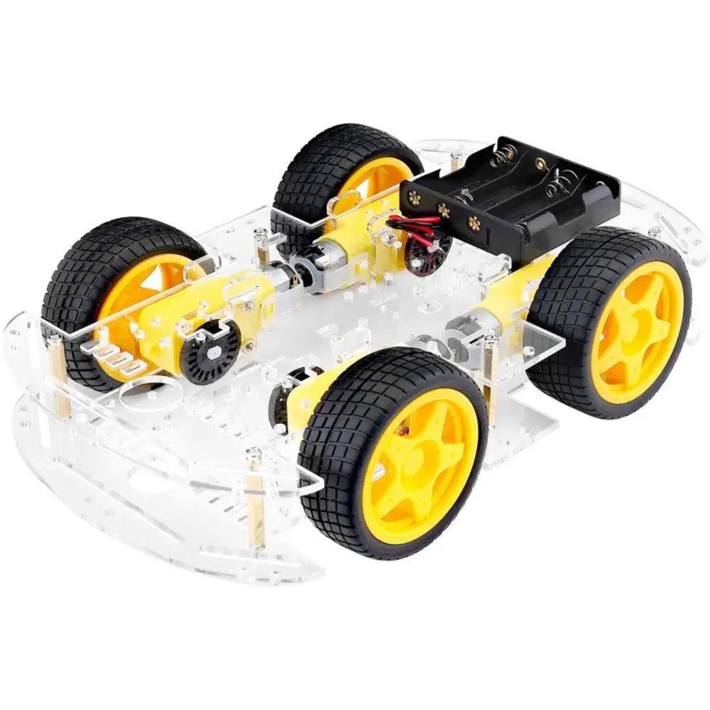 Puzzle - Building Wooden Robots with Interchangeable Parts for Family Bonding TimeDIY Robot Car Smart Chassis Kit w/ Speed Encoder 4W 2-Layer for Arduino, RPi