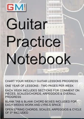 Solid Wood Guiros with Hand - Carved Grooves for Latin Music RhythmsGuitar Practice Notebook: Instrumental diary for guitarists