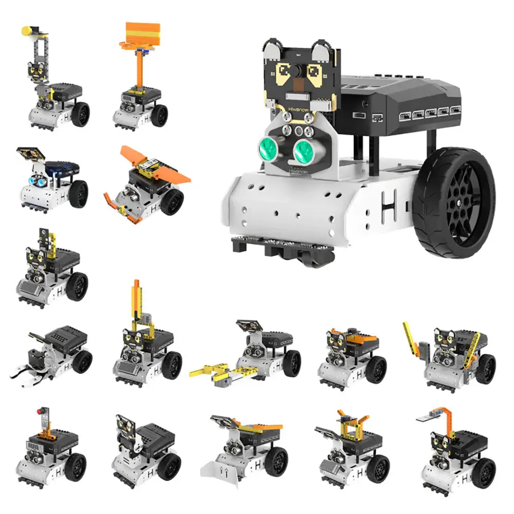 Magnetic - Jointed Wooden Robots with a Construction - Site Theme for Boys' RoomsHiwonder Ainova Pro 16 in 1 Programmable Building Robotic Kit Toy w/ Scratch & Python Support