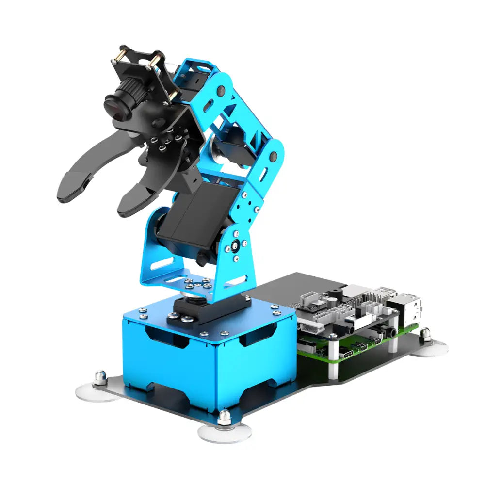 Glow - in - the - Dark Wooden Robots with a Fantasy - Inspired Look for Nighttime PlayHiwonder ArmPi mini 5DOF Vision Robotic Arm Powered by Raspberry Pi 5 Support Python OpenCV for Beginners (Raspberry Pi 5 4GB Included)