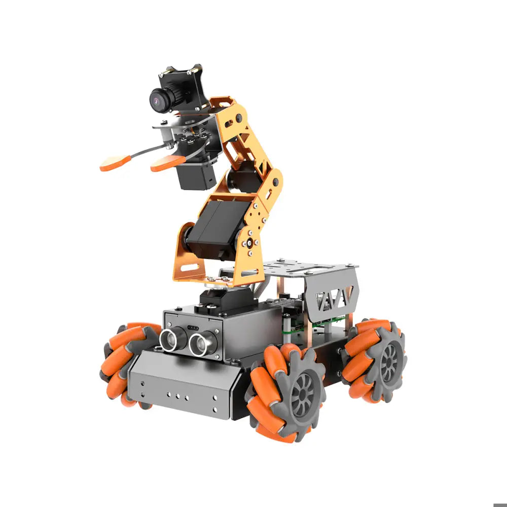 Magnetic - Jointed Wooden Robots with a Construction - Site Theme for Boys' RoomsHiwonder MasterPi AI Vision Robot Arm with Mecanum Wheels Car Powered by Raspberry Pi 5 Open Source Robot Car (Raspberry Pi 5 8GB Included)