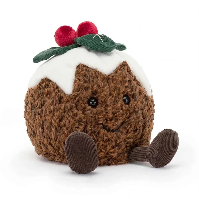 Sound - Activated Plush Dogs that Bark for Interactive PlayJellycat Amuseable Christmas Pudding