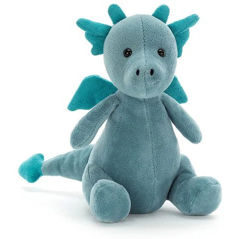 Plush Dinosaur Toys with Movable Limbs for Kids' Pretend PlayJellycat Little Puff Sapphire