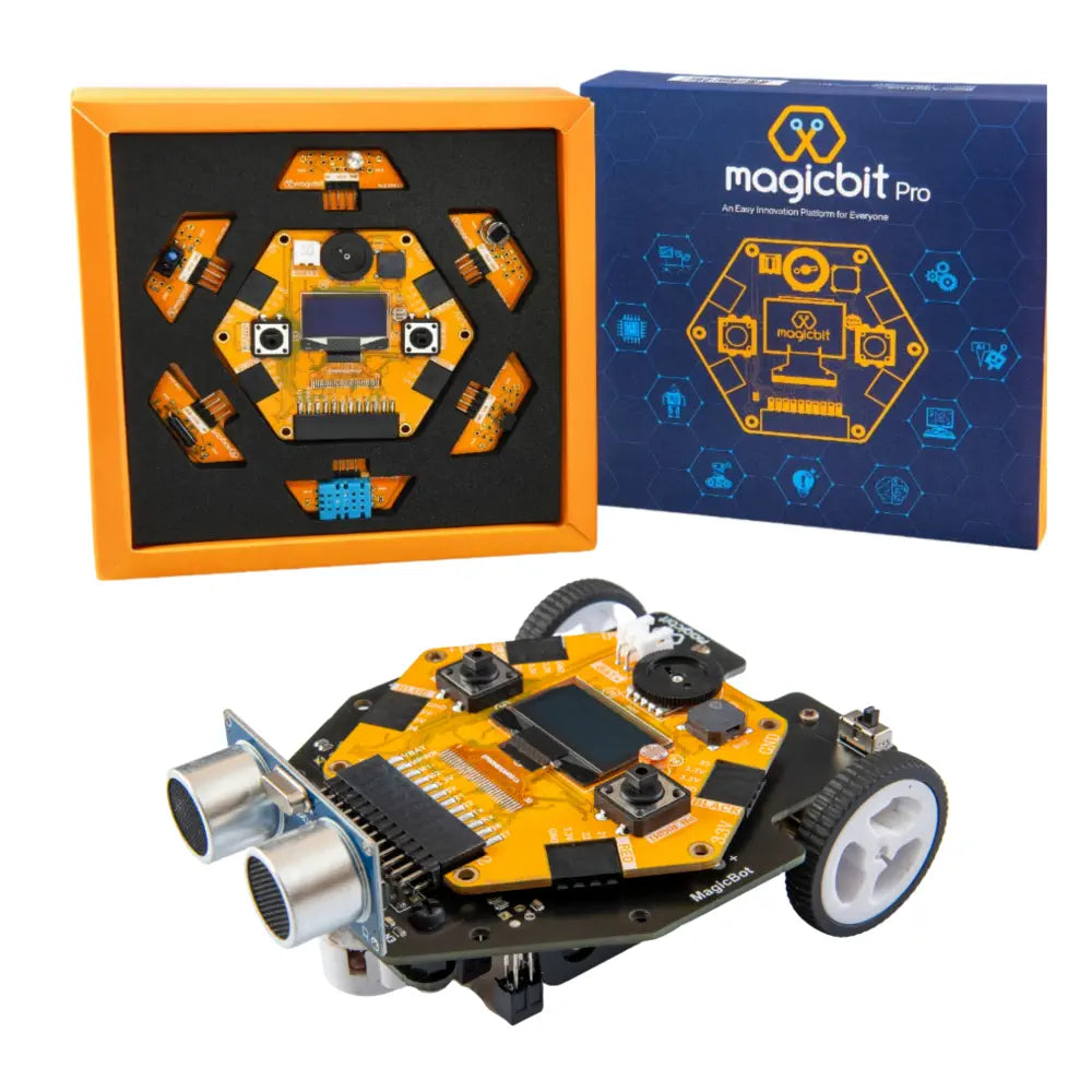 Assembled - Kit Wooden Robots with a Space Exploration Theme for Science EnthusiastsMagicbit Gift Pack: All in One Solution for Robotics & Iot