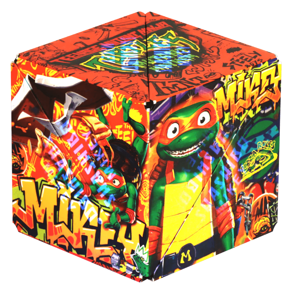 Small - Scale 50 - Piece Wooden Puzzles of Cartoon Characters for Toddlers' Early LearningShashibo Shape Shifting Box - TMNT: Michelangelo (Series 2)