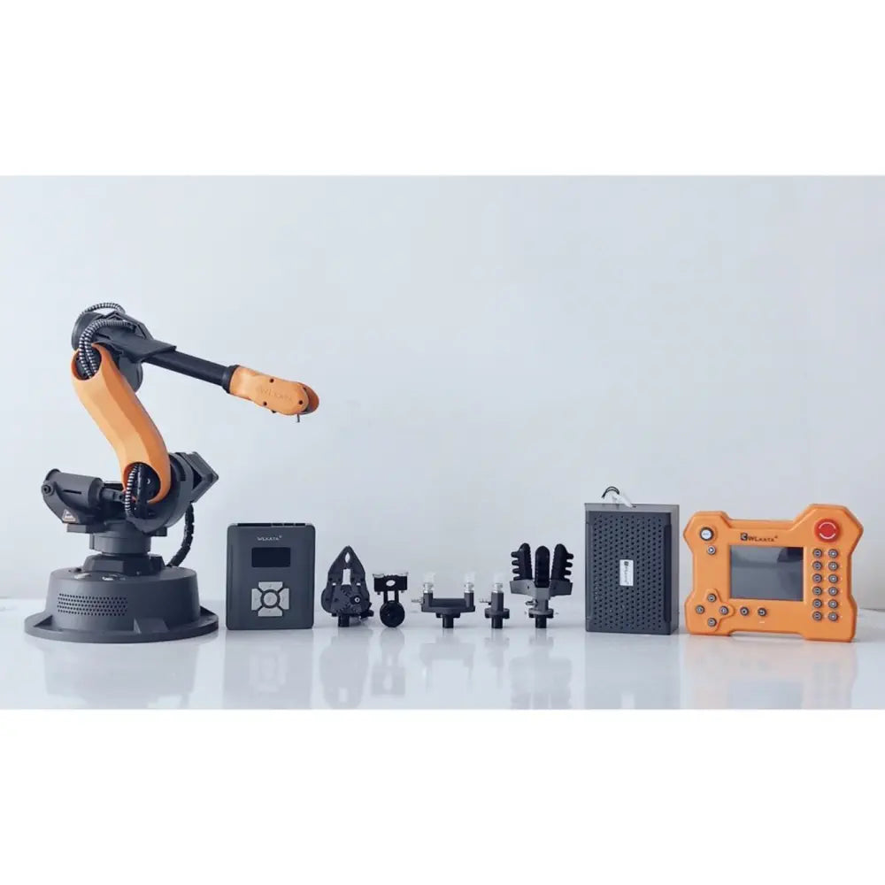 Puzzle - Building Wooden Robots with Interchangeable Parts for Family Bonding TimeWLkata 6-Axis Mini Robotic Arm Mirobot Professional Kit (US Plug)