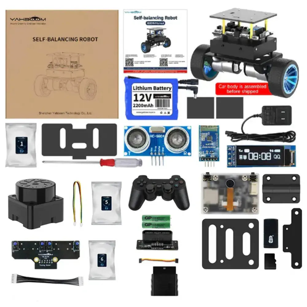 Small - Sized Wooden Robots with Animal - Shaped Bodies for Children's PlayroomsYahboom STM32 Self-balancing Robot Car--All accessory kit