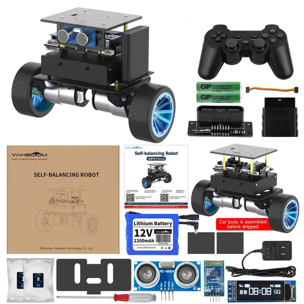 Magnetic - Jointed Wooden Robots with a Construction - Site Theme for Boys' RoomsYahboom STM32 Self-balancing Robot Car--Handle control kit