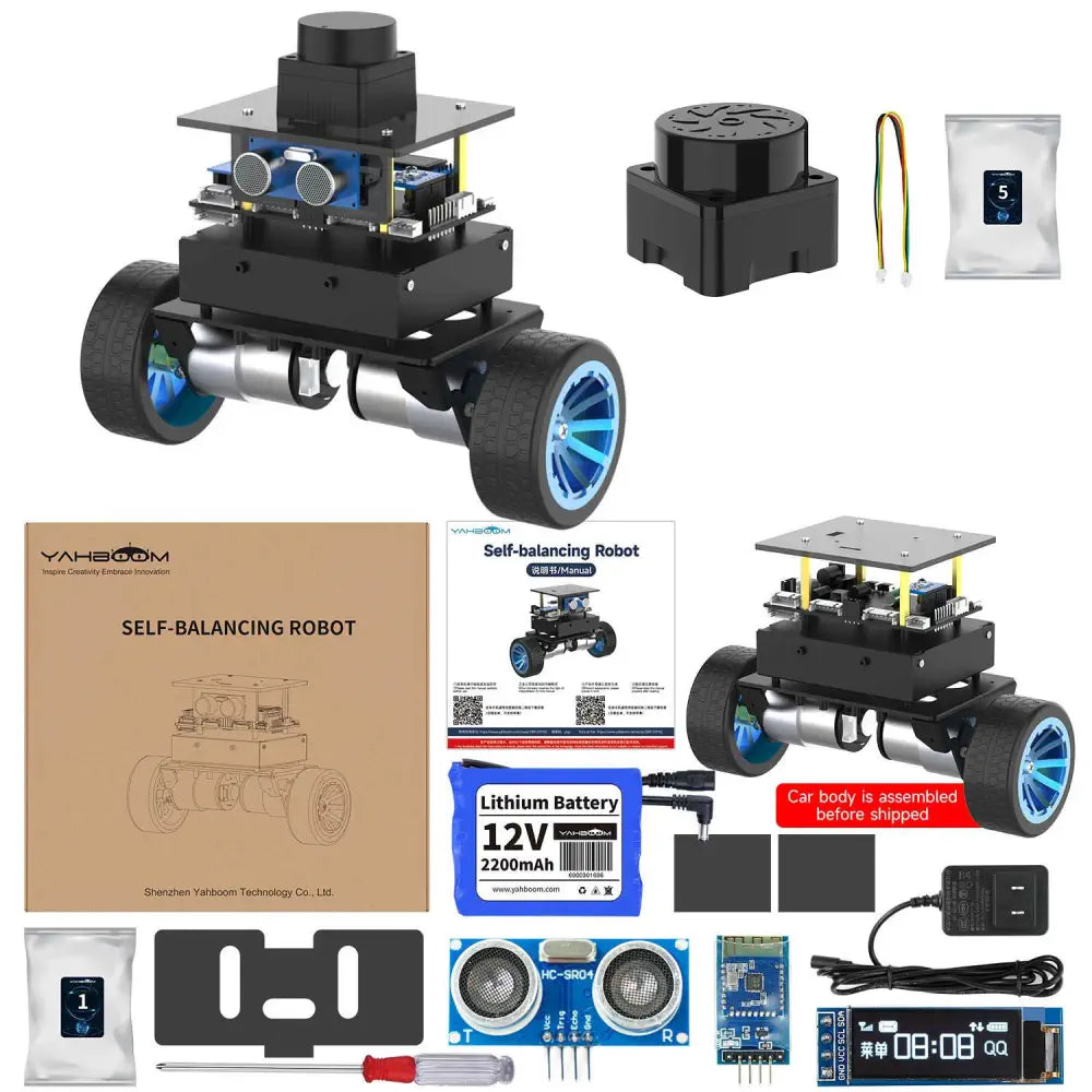 Hand - Carved Wooden Robots with Steampunk Design for Collectors' ShelvesYahboom STM32 Self-balancing Robot Car--Lidar kit